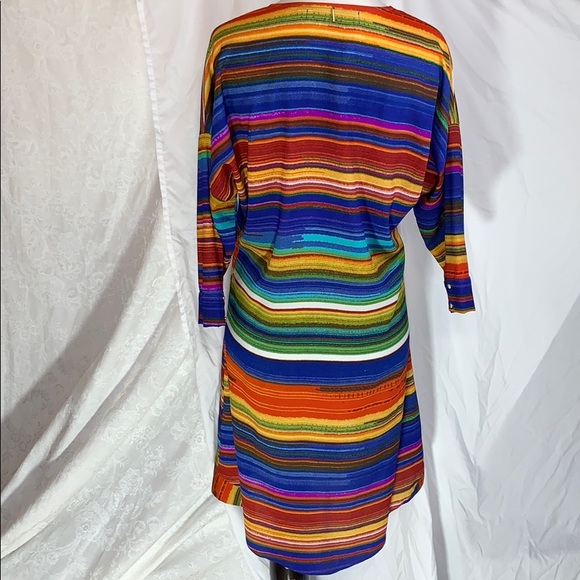 ✓ T-bags Los Angeles EUC dress striped small blue - Picture 4 of 16